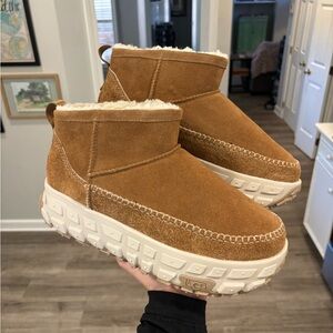 UGG Venture Daze Ultra Mini 'Chestnut' Women's Size 7-9 Suede Rain Boots 1164730